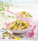 Egg noodles with chicken and vegetables (Vietnam)