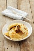 Pasta parcels with buckwheat and dried mushroom filling