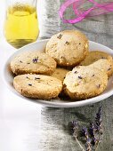 Lavender biscuits (Heidesand, German 'sand' biscuits)