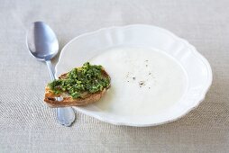 Zuppa al parmigiano (Italian Parmesan soup)
