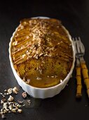 Pumpkin bread and butter pudding