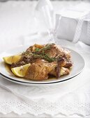 Roast chicken with thyme