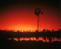 Windmill in Lower Hunter Valley, New South Wales, Australia