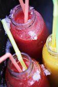 Various ice cold smoothies