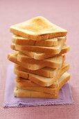 A stack of toast
