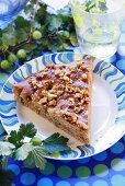 Gooseberry cake with nuts