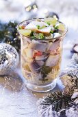 Herring and apple salad