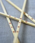 Chopsticks with Chinese characters