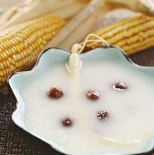 Rice porridge with dates and ginseng