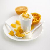 Orange yoghurt