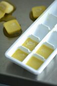 Olive oil ice cubes