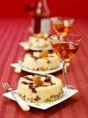 Individual cheesecakes