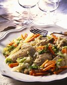 Waterzooi de poulet (Chicken and vegetable stew, Belgium)