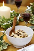 Christmas pudding ice cream