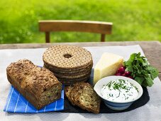 Brot, Käse und Frischkäse (Schweden)