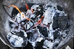 Glowing coals (close up)