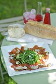 Bresaola rucola e parmigiano (bresaola with rocket and parmesan)