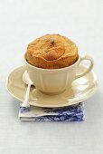 Banana souffle in a cup