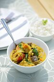 Vegetable curry with couscous