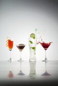 Four different cocktails