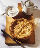 Apple cake with almonds