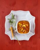 Carrot and mango soup