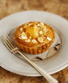 Pear and almond tartlet
