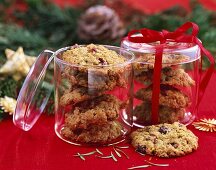 Cranberry kamut cookies