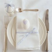 An Easter place-setting