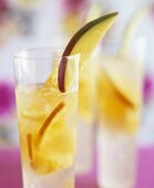 White wine sangria with exotic fruit