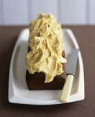 Dark ginger cake with buttercream