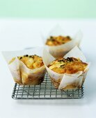 Savoury Caerphilly cheese and spring onion muffins