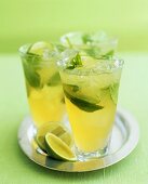 Green tea and lime punch