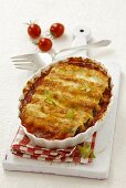 Cannelloni au gratin with a spinach and sheep's cheese filling