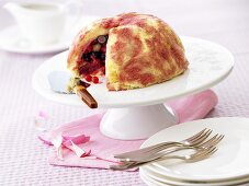 Summer pudding filled with berries