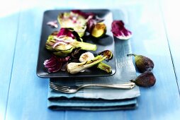 Artichoke salad with radicchio