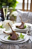 Lamb cutlets with herbs