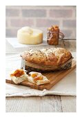 Apple and potato bread with caraway seeds