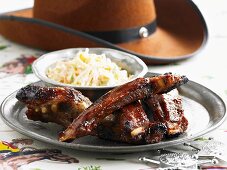 Ribs and coleslaw (Texas, USA)