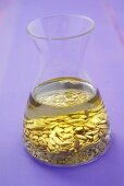 Sunflower oil with sunflower seeds