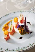 Lobster tail with pumpkin tartare
