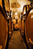 Weinkeller, Montepulciano, Toskana, Italien
