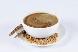 A cup of spelt coffee