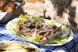 Olivenbrot mit Parmesanspänen