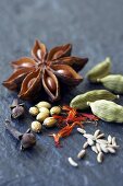 Still life with Indian spices