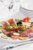 Antipasto misto (Plate of mixed appetisers, Italy)