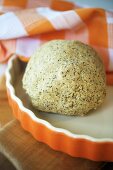 Ball of oatmeal and seed dough (for oatcakes)