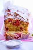 Rhubarb loaf cake