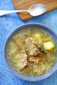 Kwasnica (Sauerkraut soup with ribs and potatoes, Poland)