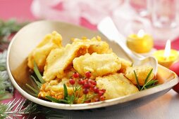 Deep-fried fish fillets (Christmas)